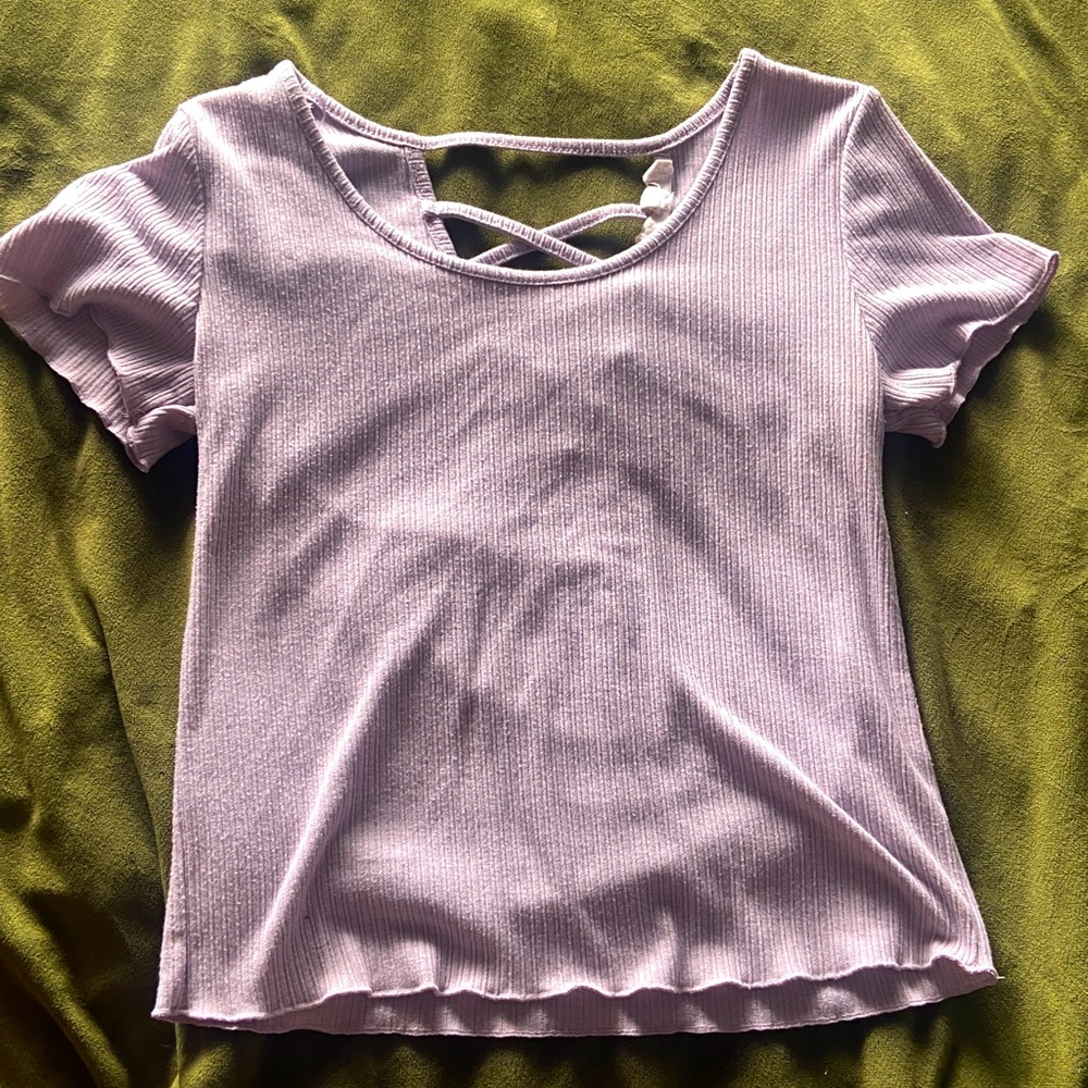 Lavender crop top